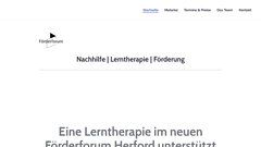 Förderforum Bielefeld - Nachhilfe Lerntherapie Förderung 